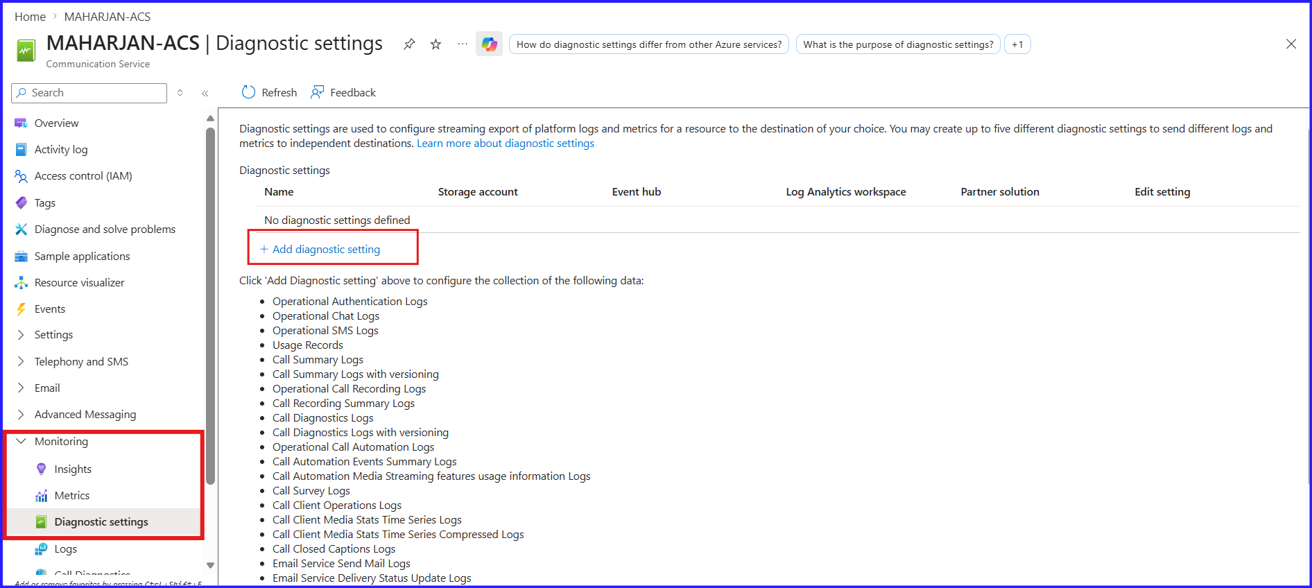 Azure Communication Services