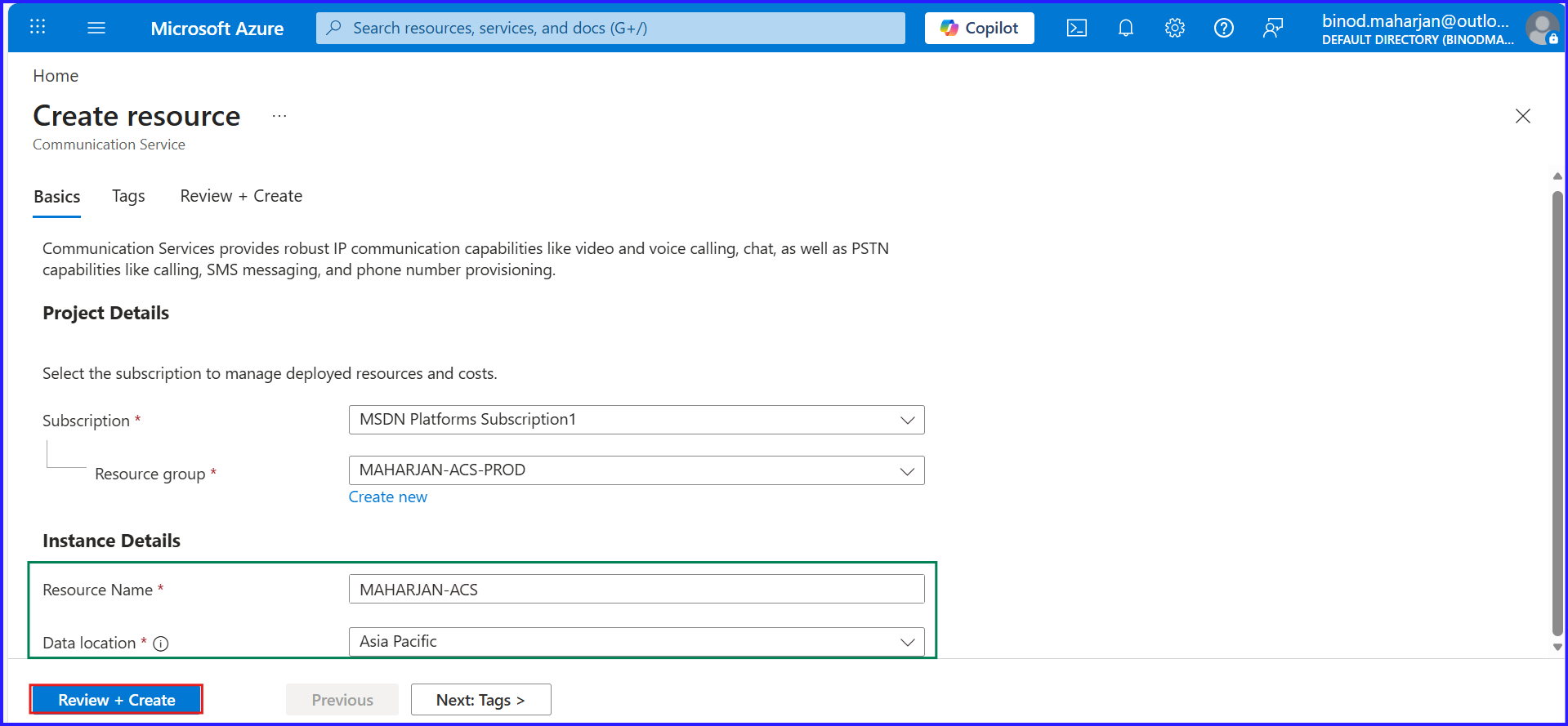 Azure Communication Services