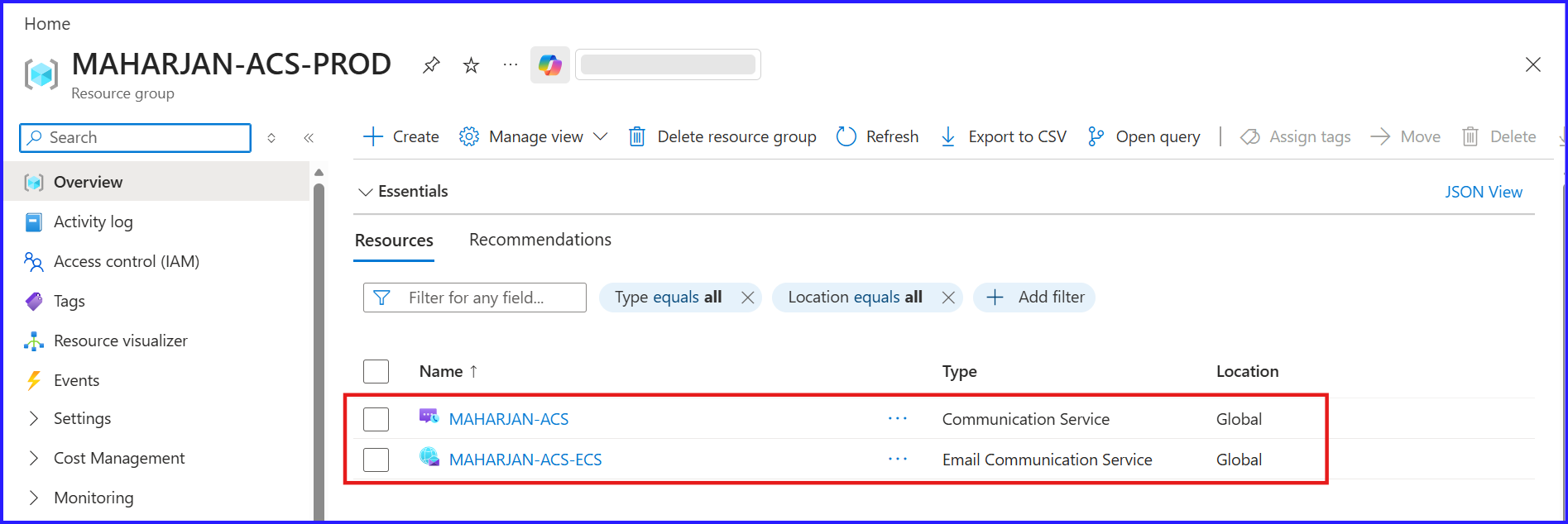 Azure Communication Services