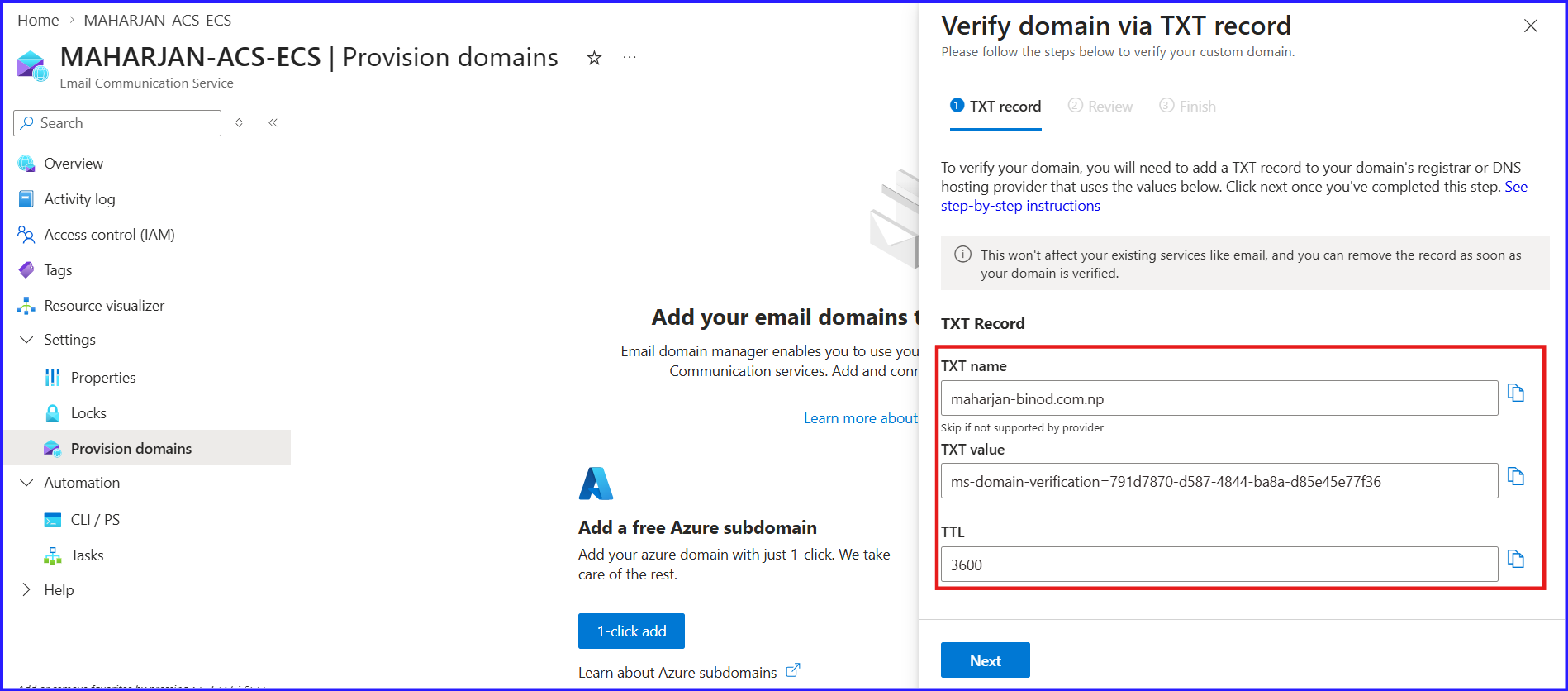 Azure Communication Services