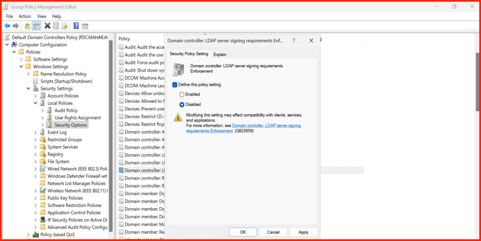 LDAP Issues unable to get DN