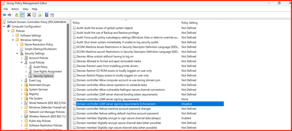 LDAP Issues unable to get DN