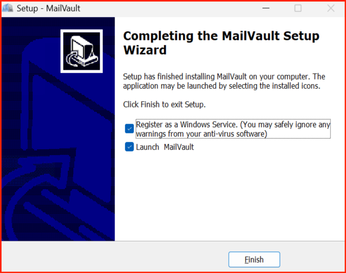 MailVault Installation Wizard