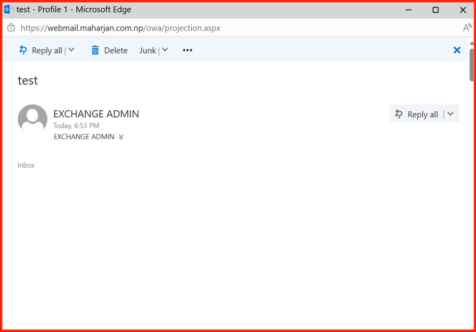 Broken OWA Image