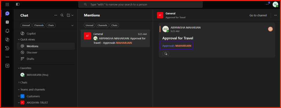 Locked non-interactive deep link buttons preview text