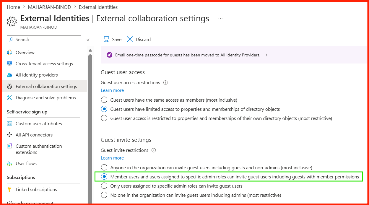 Entra ID External Collaboration Configuration Dashboard