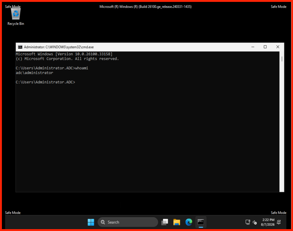 DSRM desktop